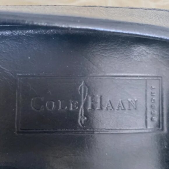 Cole Haan Black Leather Loafers Made in Italy- Great condition US 10.5 Preppy